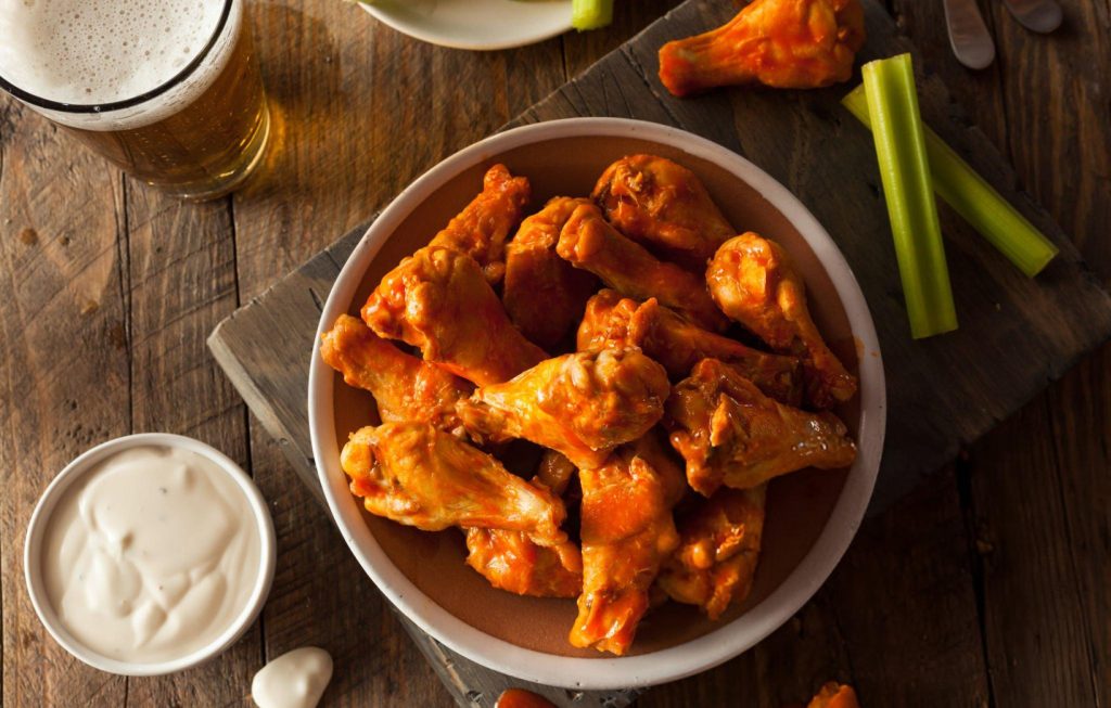 Spicy Homemade Buffalo Wings with Dip Recipe
