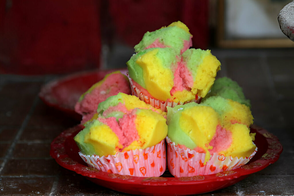 Colorful Steam Sponge Cake Recipe
