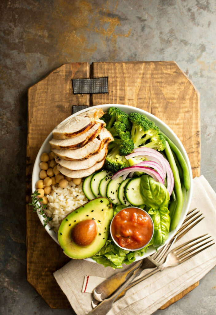 Grilled Chicken Rice Lunch Bowl Recipe
