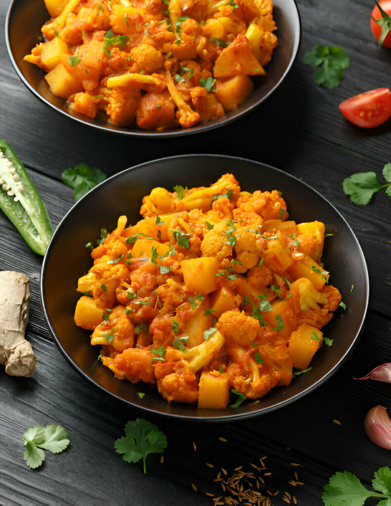 Aloo Gobi with Cauliflower and Potato Curry Recipe