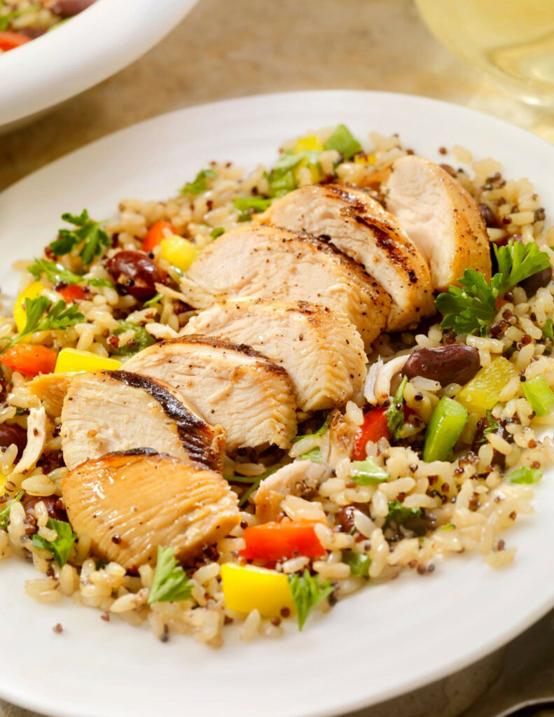 Quinoa and Brown Rice Chicken Salad Recipe