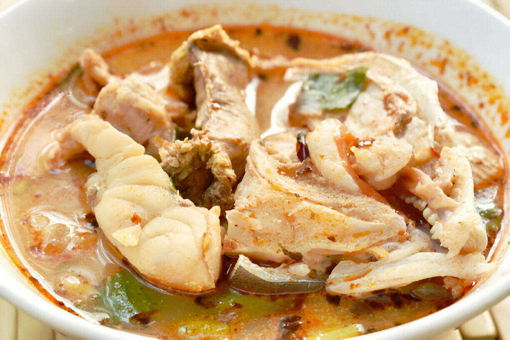 Spicy Boiled Bass Fish in Tom Yum Soup Recipe