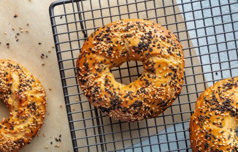 Homemade Sesame Bagels Recipe