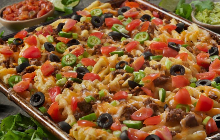 Waffle Fry Nachos with Chili Recipe